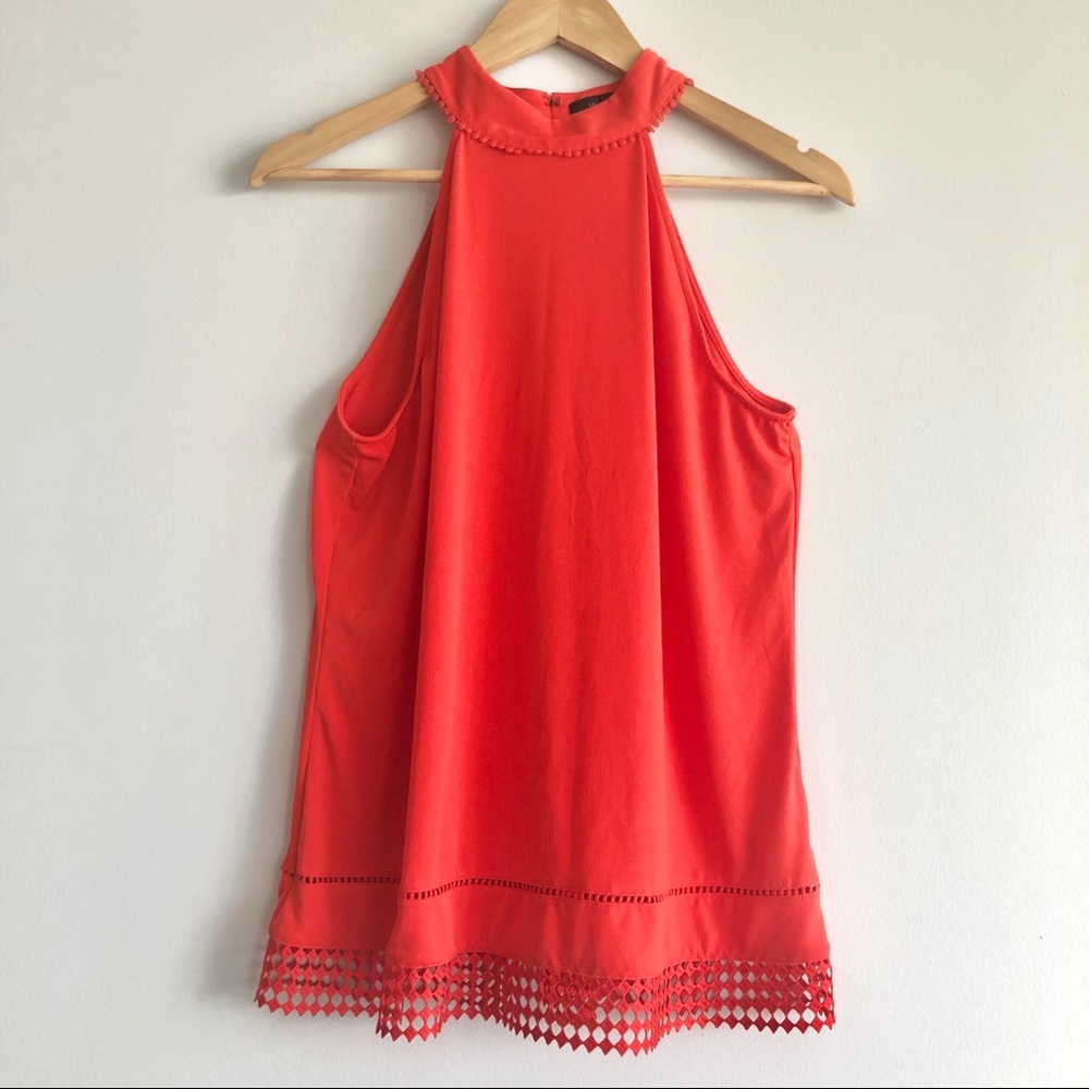 Worthington - Women's Sleeveless Orange Blouse